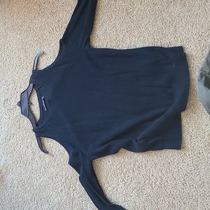 Cold shoulder sweater